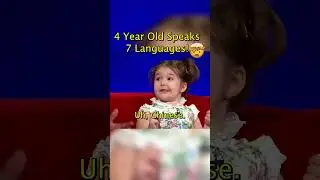 4 Year Old Speaks 7 Languages🤯 #talentshow #littlebigshots