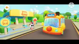 baby panda bus driving gaming vedio  ,made for kids 2023
