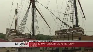 Mayflower II begins journey to Plymouth, MA