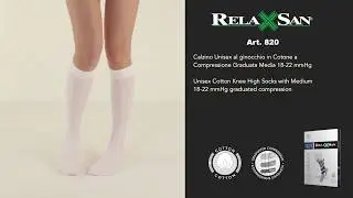 Calze Lunghe Cotone Relaxsan  a Compressione Graduata 18/22 mmHg | Art. 820