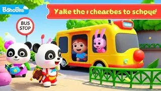 Panda Going School || Kids video || live Cartoon || #live