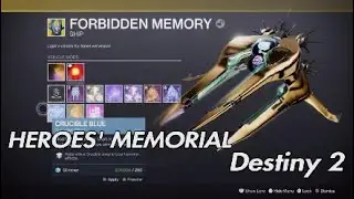 Destiny 2 - Forrbidden Memory (Exotic Ship) HEROES' MEMORIAL