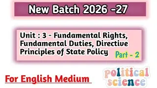 B.A. 1st Semester Political Science Unit 3 Part 2 Fundamental Duties notes in english | ba 1st sem. 