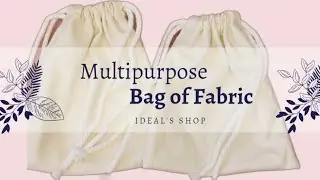 🛍💞Fabric bag with French seam. 💞🛍Bolsita de tela con coatura Francesa.