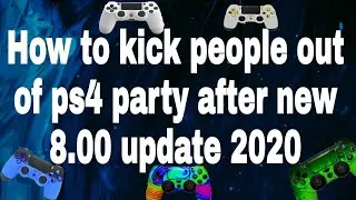 How to kick people out of PS4 party after new 8.00 update 2021!