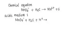 MnO4- + H2S &mdash; Mn^2+ + S8 What is the complete redox?