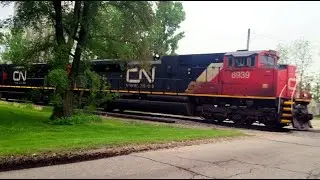 CN Surging North in Plainfield, Illinois