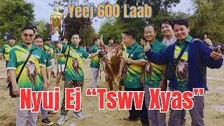 Nyuj Ej Tswv Xyas Nrau Yeej 600 Laab