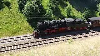 Steigenjubil&auml;um Geislinger Steige 2025 (BR 58 501 & E 94 088 Auffahrt Rampe Amstetten)