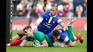 Ringrose comes so close to a perfect try but TMO says knock on! | Guinness Six Nations