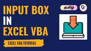 Input box in VBA - Syntax for Input box VBA - Declaring Input box in Excel VBA | #gokultech