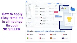How to apply eBay template bulk listing in 3d seller