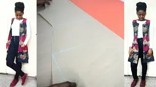 HOW TO: ANKARA LINED OPEN JACKET PATTERN DRAFTING