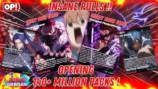 😱SECRET MOON CARD PULL?! | INSANE LUCK !! Opening 140M+ Packs In Anime Card Clash (Roblox)
