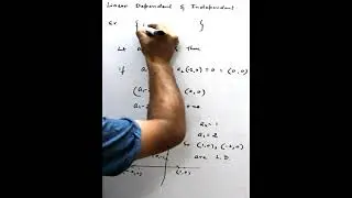Linear dependent and independent