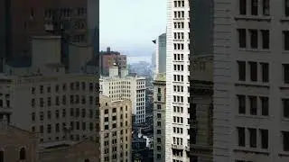 View from the top of the Flatiron Building in 1911 - Restored Footage