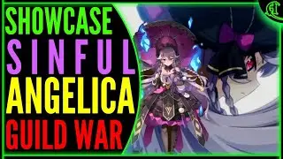 Sinful Angelica Guild War Showcase (Super Fun!) Epic Seven ML Angelica Epic 7 PVP Gameplay E7 GW