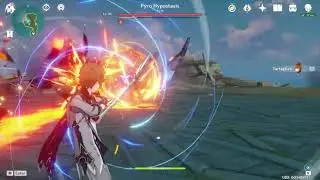 Childe PyroCube Solo Shield Only [Fireball]