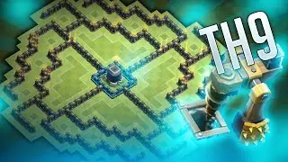 Clash of Clans - Townhall 9 (TH9) Dark Elixir Farming Base w/ Air Sweeper!