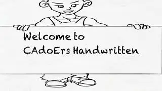 CAdoErs Handwritten Intro