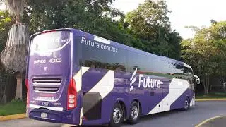 AUTOBUSES LLEGANDO Y SALIENDO DE LA CENTRAL DE COLIMA