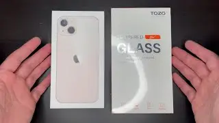 Apple iPhone 13 with TOZO Screen Protector - Silent Unboxing and Installation