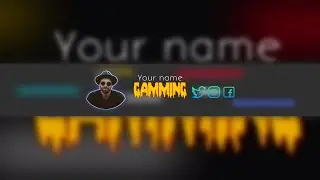You Tube Gamming Banner|You Tube Channel Art Tutorial