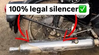 100% legal silencer for Bullet & Classic 350 | Replica silencer