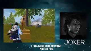 LIVIK GAMEPLAY IN REDMI NOTE 8 PRO | JOKER |#battlegroundsmobile #bgmi #trending #pubg #pubgmobile