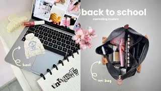 MARKETING STUDENT LIFE | haul de regreso a clases + uni bag essentials