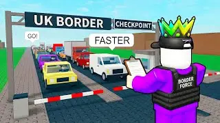 I Become Border Patrol on Roblox BUT People Keep SNEAKING Over