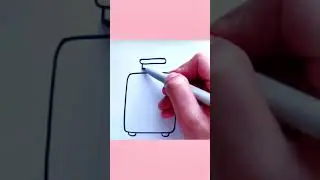 Draw A Cute Suitcase💼|| Art Advance || #simpledrawing #simplestrokes #draw