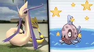 Live! Shiny Feebas in Pok&eacute;mon Sapphire after a collective 11944 Encounters! (DTQ #6)