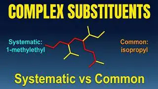 Naming Complex Substituents in Organic Chemistry: Systematic vs. Common Nomenclature