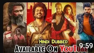 Top 10 Big New South Hindi DubbedMovies Available On YouTube | Japan Film| Pathu Thala | Falaknuma