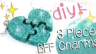 DIY PUZZLE Friendship Charms! - 3 Pieces! -