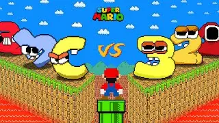 Super Mario and Alphabet Lore Babies vs Number Lore Babies (A - Z...) But Fixing Letters!