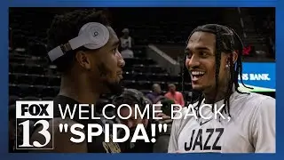 Utah Jazz fans welcome Spida back to Vivint Arena with (mostly) open arms