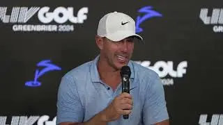 Brooks Koepka Winner Press Conference Sunday 2024 LIV Golf Greenbrier &copy; LIV Golf