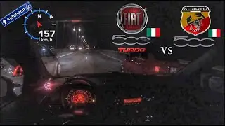 170Hp+ Fiat 500 Turbo Stage1 Light vs 180Hp+ Abarth 500 Stage2+ Ethanol