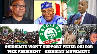 PRESIDENT OR NOTHING &mdash; OBIDIENTS REJECT PETER OBI AS VP, DRAW BATTLE LINE AHEAD OF 2027