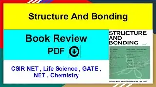 Structure And Bonding || Book Review & PDF || CSIR NET , Life Science , GATE , NET , Chemistry