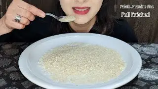 ASMR RAW RICE EATING // FALAK JASMINE RICE 