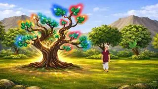 जादुई पेड़ और गरीब लकड़हारे की किस्मत | Hindi cartoon | moral story | Hindi kahani | Cartoon story