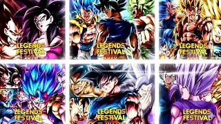 USING Every LEGENDS FESTIVAL Team IN ONE VIDEO 🔥 (Dragon ball legends) 