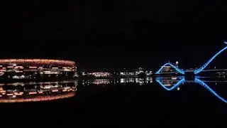 Night View of Optus Stadium from Mardalup Park | Perth Stadium | Australia