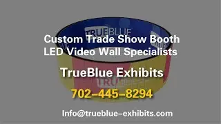 Trade Show Round Hanging LED Video Wall Rental 6