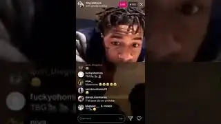 NBA bbg baby joe get mad on Instagram live with goons😱