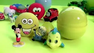 Learn Colors with Silly Faces Squishy Toys Surprise ❤ Cars MyLittlePony PeppaPig by DisneyCollector