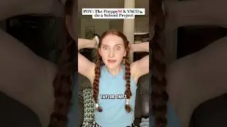 POV: The Preppy & VSCO Girls do a School Project 🎀🐢